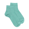 Calzini da donna in morbido cotone ed effetto lurex lucido - Verde