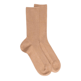 Chaussettes Doré Doré sans bord élastique en coton égyptien - Spécial jambes sensibles - Noir