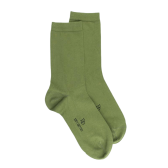 Calze da donna in cotone con bordi morbidi - Verde | Doré Doré
