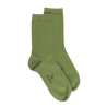 Calzini da donna in cotone con orlo morbido - Verde