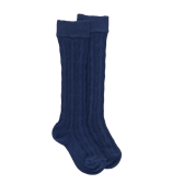 Gambaletti in cotone traforato per bambini - Bleu Voilier | Doré Doré