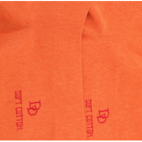 Chaussettes femme Soft Coton à bord souple - Oranger