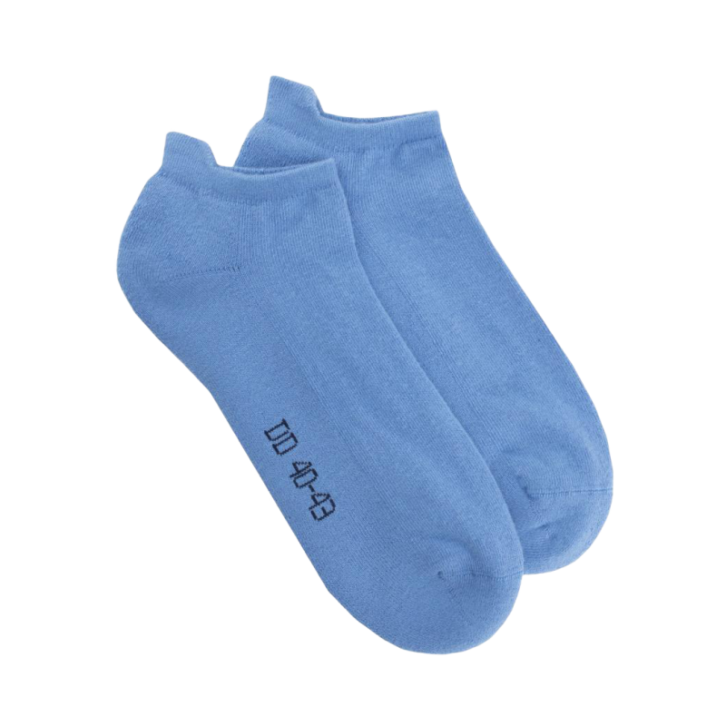 Calzini sportivi da uomo in cotone loopback - Azzurro | Doré Doré