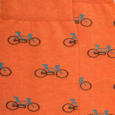 Calzini da bicicletta in cotone da uomo - Arancione e azzurro Doré Doré
