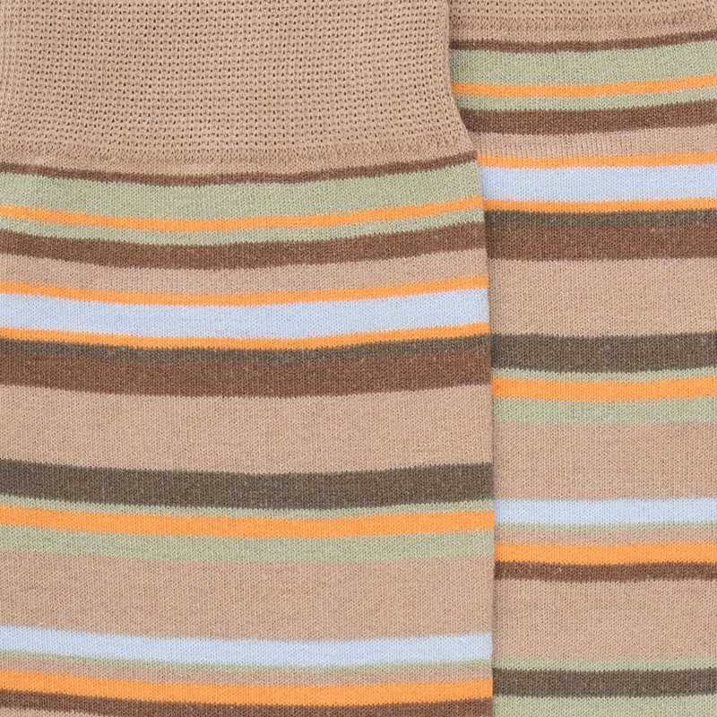Calzini in cotone con strisce multicolori