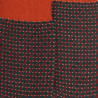 Chaussettes homme en laine à motif à trois couleurs - Gris & orange henné | Doré Doré