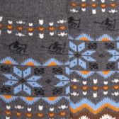 Calze da uomo in cotone fantasia greche natalizie - Grigio Oxford | Doré Doré