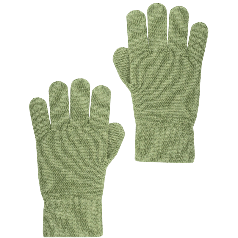 Guanti unisex in lana e cashmere tinta unita - Verde Aspen | Doré Doré