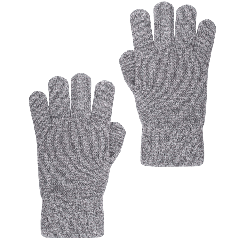 Guanti unisex in lana e cashmere tinta unita - Grigio Oxford | Doré Doré