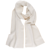 Sciarpa in lana con motivo bianco in lurex lucido