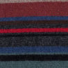 Sciarpa bicolore da uomo in lana merino - Cioccolato