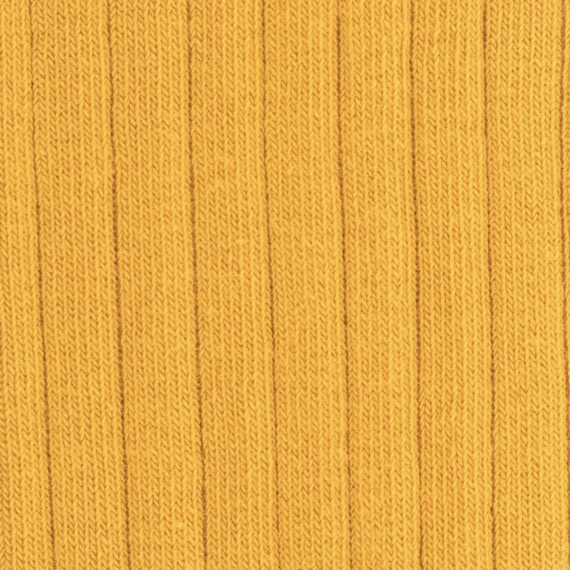 Calze a coste alte in morbido cotone per bambini - Giallo | Doré Doré
