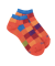 Socquettes enfant en coton - Bleu et rouge