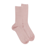 Calzini da donna in cotone a coste senza elastico - Pink Praline