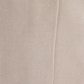 Calze beige senza bordo elasticizzato in filato scozzese