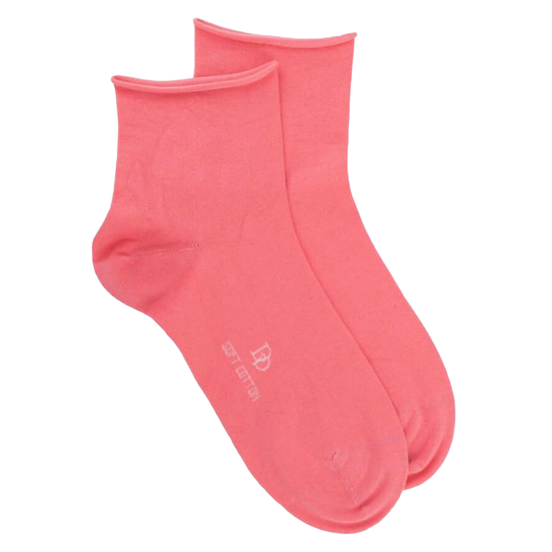 Calze sottili da donna in cotone egiziano - Rosa