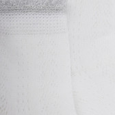 Calzini per bambini in filato scozzese traforato con coste a contrasto effetto lurex - Colletto: bianco | Doré Doré
