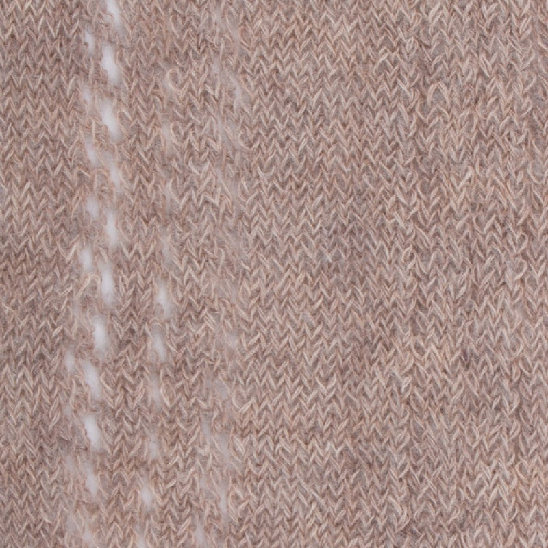 Collant donna in cotone traforato a righe verticali - Beige Sahara | Doré Doré