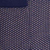 Calze da bambino in lana fantasia micro reticolo - Blu Caban | Doré Doré