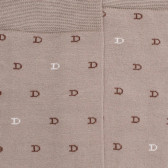 Calze da uomo in filo di Scozia fantasia piccole D a due colori - Grigio | Doré Doré