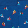 Calze da uomo in filo di Scozia fantasia barche a vela - Blu Cosmos | Doré Doré