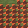 Calze da uomo in cotone egiziano fantasia geometrico - Verde campagna | Doré Doré