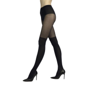 Collant parigino Fancy Feint - Noir | Doré Doré