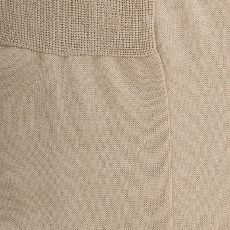 Calzini rinforzati in jersey tartan - Beige