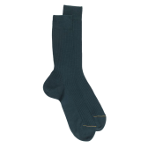 Calze di lusso da uomo in lana merino extra fine - Verde timo Doré Doré