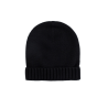 Berretto unisex lana e cashmere tinta unita - Noir