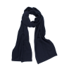 Sciarpa unisex lana e cashmere tinta unita - Bleu