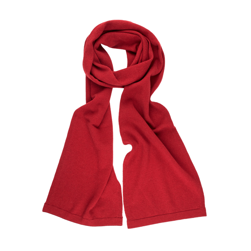 Sciarpa unisex in lana e cashmere - Rouge Ponceau | Doré Doré