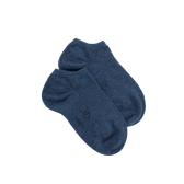 Calzini Doré Doré blu denim per bambini in cotone egiziano