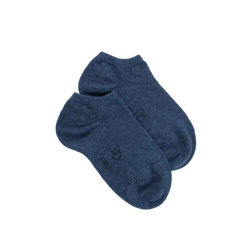 Calzini Doré Doré blu denim per bambini in cotone egiziano
