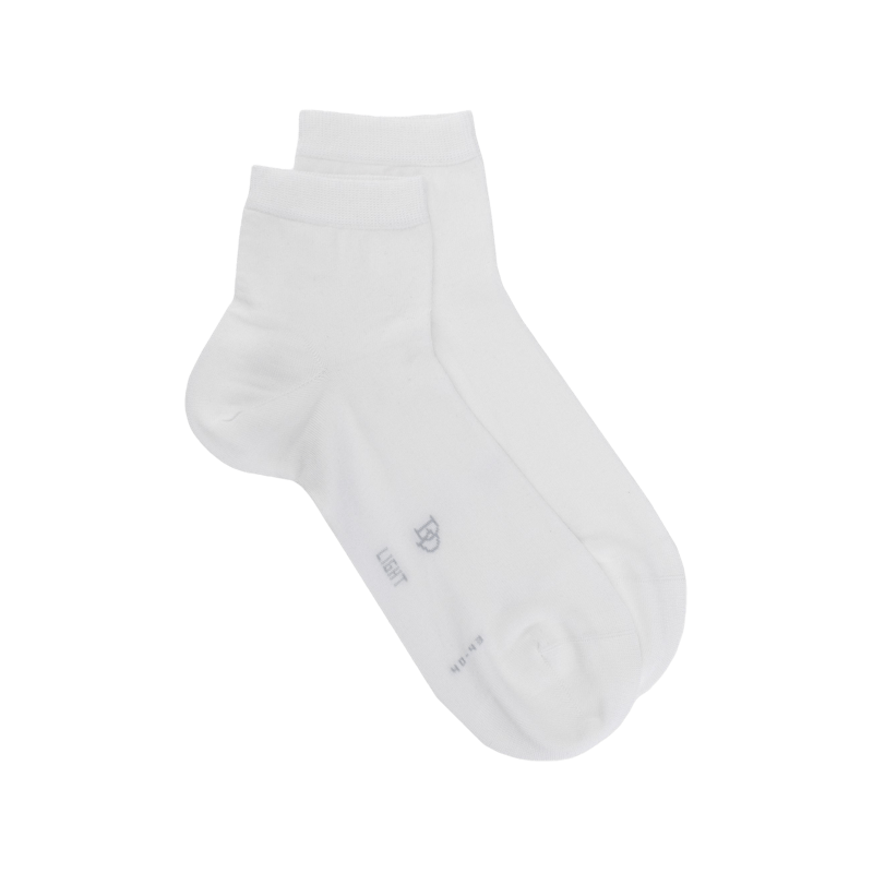 Calzini da uomo leggeri in filato tartan - Bianco | Doré Doré