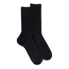 Calze Doré Doré senza bordi elasticizzati in cotone egiziano - Speciale per gambe sensibili - Nero
