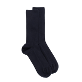 Calze senza elastico in cotone egiziano - Speciale per gambe sensibili - Blu scuro Doré Doré