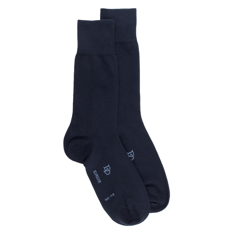 Calzini blu in cotone egiziano