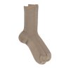 Calze per gambe sensibili senza orlo elastico in filato scozzese - Terra di kaki