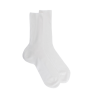 Calze da donna senza orlo elastico in filato scozzese - Bianco