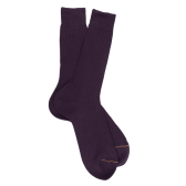 Calzini di lusso in lana merino viola scuro