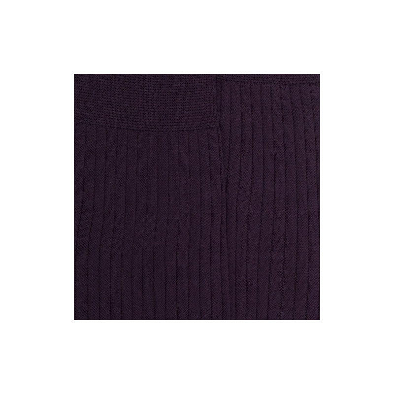 Calzini di lusso in lana merino viola scuro