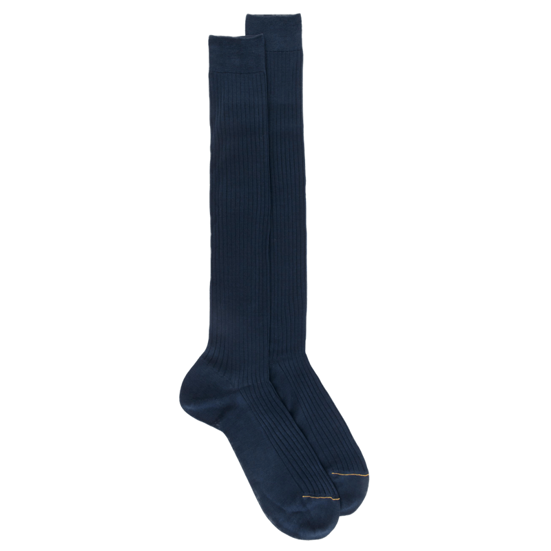 Gambaletti di lusso da uomo 100% filato scozzese extra fine - Blu navy | Doré Doré
