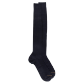 Gambaletti di lusso da uomo Dore Dore in filato scozzese blu a costine