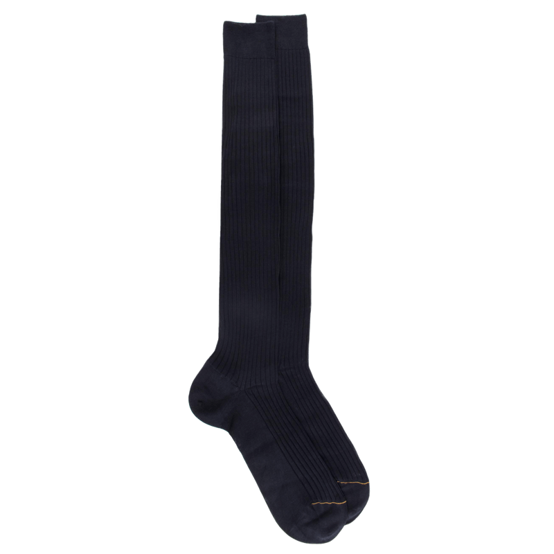 Gambaletti di lusso da uomo Dore Dore in filato scozzese blu a costine