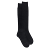 Gambaletti morbidi da uomo in lana merino e cashmere - Nero
