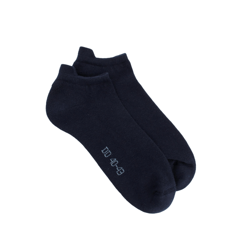 Calze sportive da uomo in cotone loopback - Blu scuro | Doré Doré