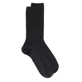 Calzini di lana nera DD per gambe sensibili