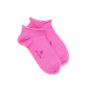 Calzini corti con orlo arrotolato in cotone egiziano - Rosa