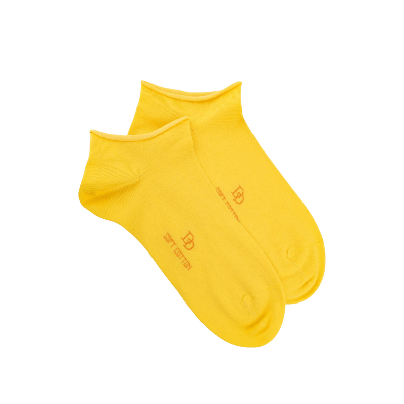 Calzini fini da donna in cotone egiziano - Yellow | Doré Doré